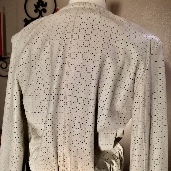 Vintage Kenneth Cole Leather Bomber Jacket - Picture 5 of 8